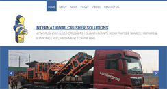 Desktop Screenshot of internationalcrushersolutions.com