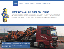 Tablet Screenshot of internationalcrushersolutions.com